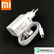 Original Xiaomi Redmi note 8 pro EU QC3.0 Fast Charger Adapter Type C Cable for Mi 9 9SE 9t CC9 Red Mi Note 7 K20 Pro MDY-10-EF