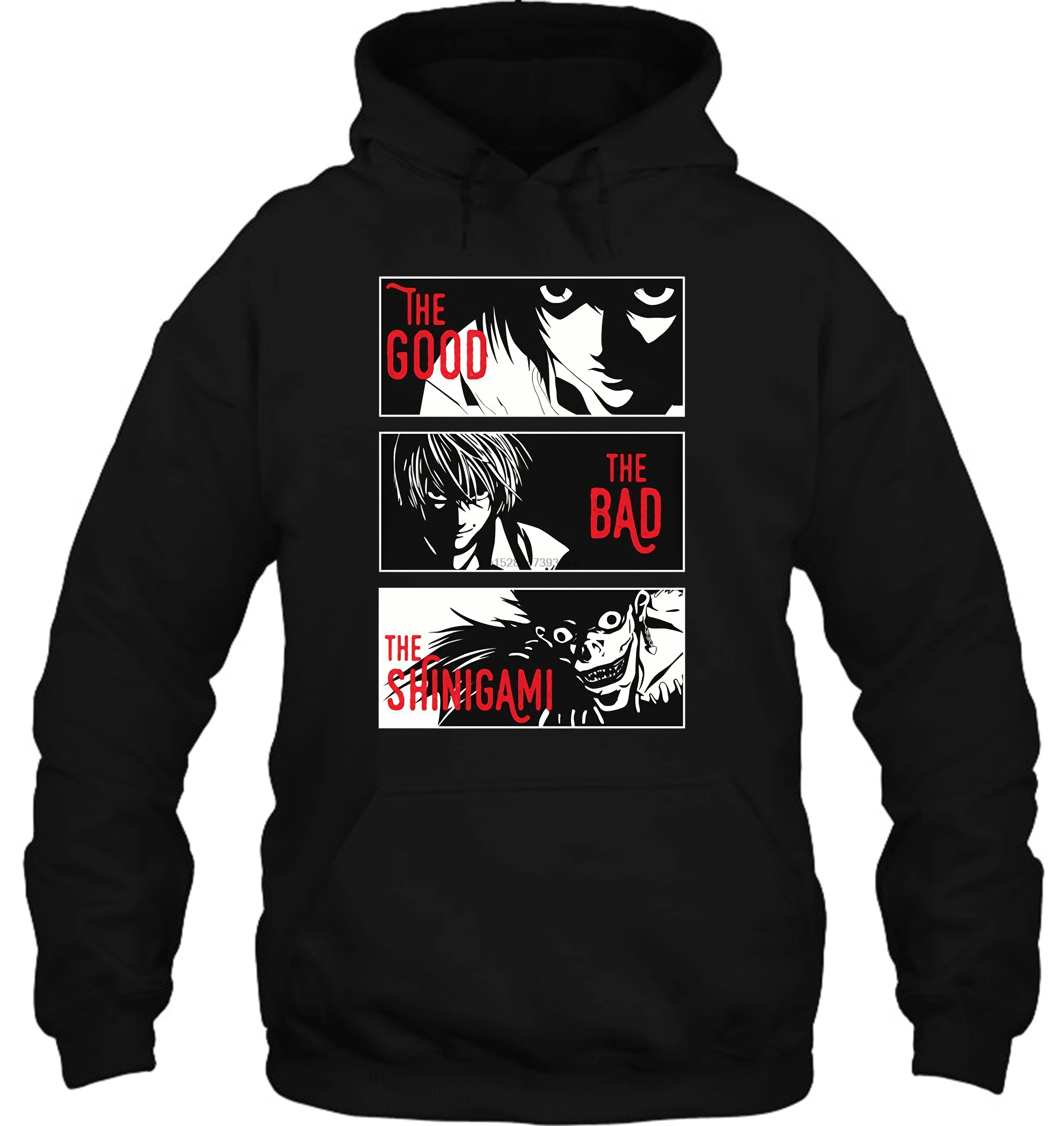 Мужская толстовка с капюшоном, с принтом "Death Note", новинка, мультфильм, аниме, крутой дизайн, HQ, полная печать, женская уличная одежда