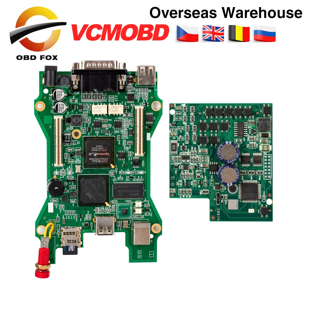Инструмент для диагностики автомобиля VCMOBD ii V101 поддерживает автомобиль до 2016