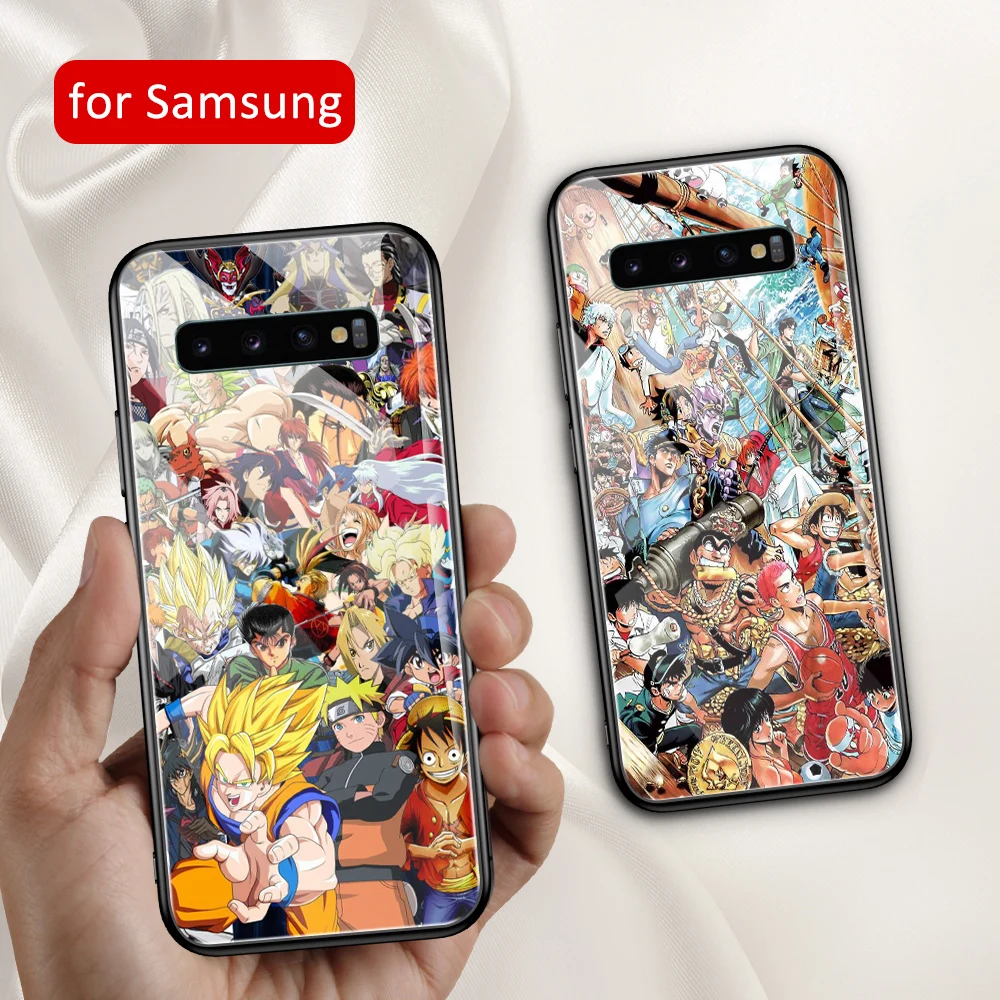 Чехол-накладка для Samsung Galaxy S8 S10 s20 plus FE note 8 9 10 S10e ultra из стекла | Мобильные телефоны
