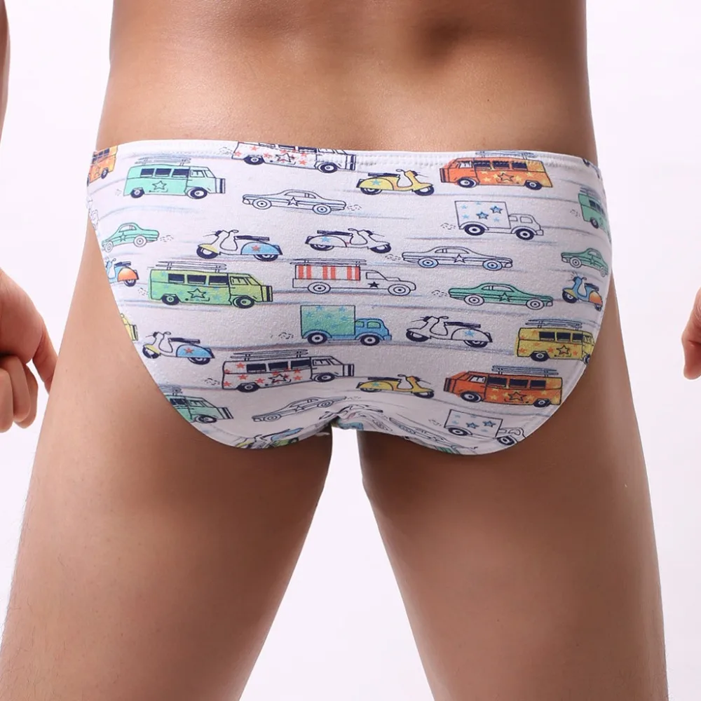 Men's briefs cartoon underwear cotton casual beach shorts men feel comfortable sexy shorts men four seasons briefs 40S24 (6)