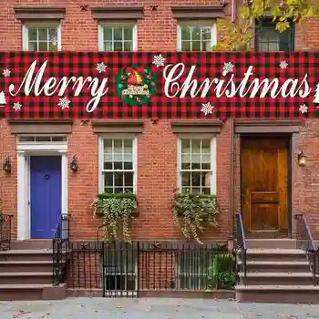 

Oxford Cloth Outdoor Banner Merry Christmas Decor For Home 2020 Cristmas Outdoor Decor Xmas l Happy New Year 2021
