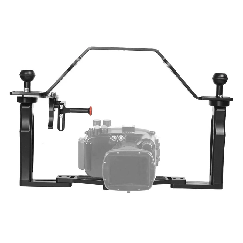 

Diving Handle Tray Bracket Mounting with Adjustable Shutter Extension Rod DSLR SLR Camera Waterproof Case Underwater Photography