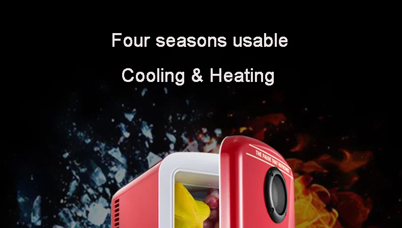 2в1 мини холодильники и спикер s для автомобиля дома двойного назначения кемпинг небольшой холодильник Bluetooth динамик охлаждения отопления Dc 12 В охлаждения