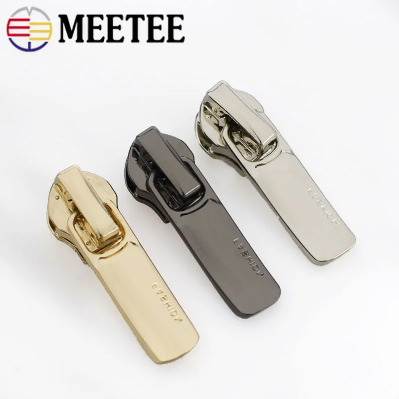20 шт. 5 # Meetee нейлоновый съемник для головки молнии слайдеры металлический