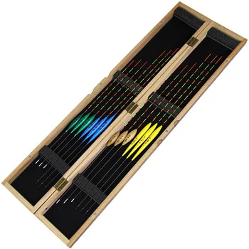 

12pcs Balsa Wood Fishing corks Float 1# 2# 3# Fishing Tackle Tool Accessoris Bobbers with Paulownia Wood Box B347