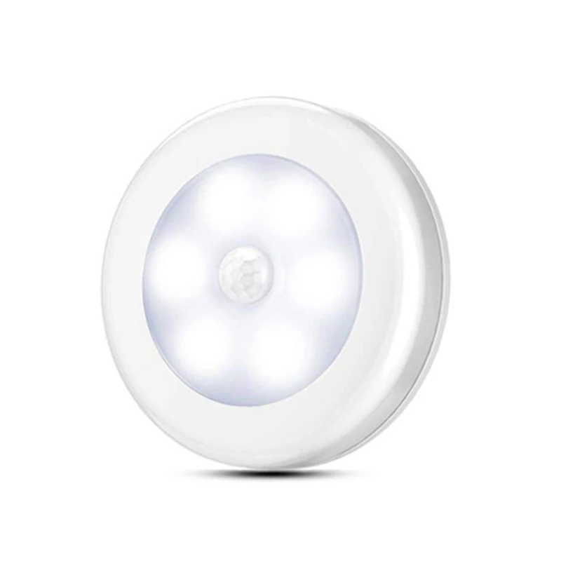 Инфракрасный PIR датчик движения ночник беспроводной детектор света 6 Led настенный светильник Авто Вкл/Выкл шкаф батарея мощность