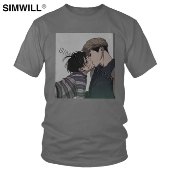 

Men's Killing Stalking Sangwoo Yoonbum T Shirt KS Yoonbum Tee Korea Koogi Yaoi Shonen Manga T-Shirt Short Sleeved Cotton Tshirt