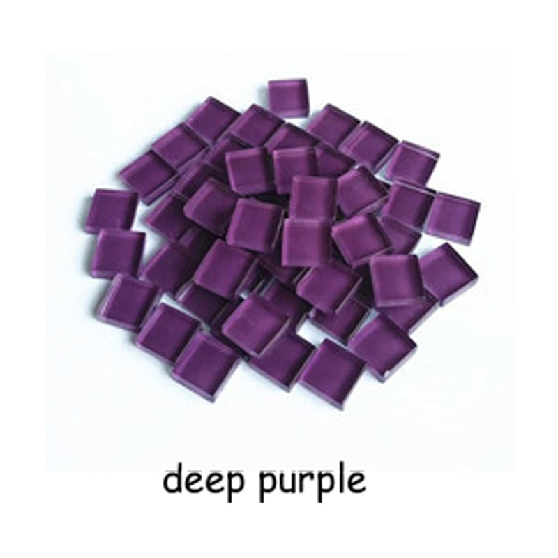 Микро стекло крошечная плитка мини-Мозаики DIY хобби детей ручной работы кристалл Бесплатные каменные материалы для рукоделия творчества - Цвет: deep purple