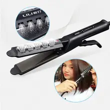 Профессиональный электрический выпрямитель для волос выпрямляющий утюжок для волос паровой керамический паровой инструмент для укладки волос 220 В