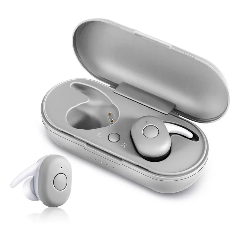 Белый DT-1 TWS Bluetooth наушники 5,0 беспроводные наушники стерео Wa карта памяти - Цвет: Белый