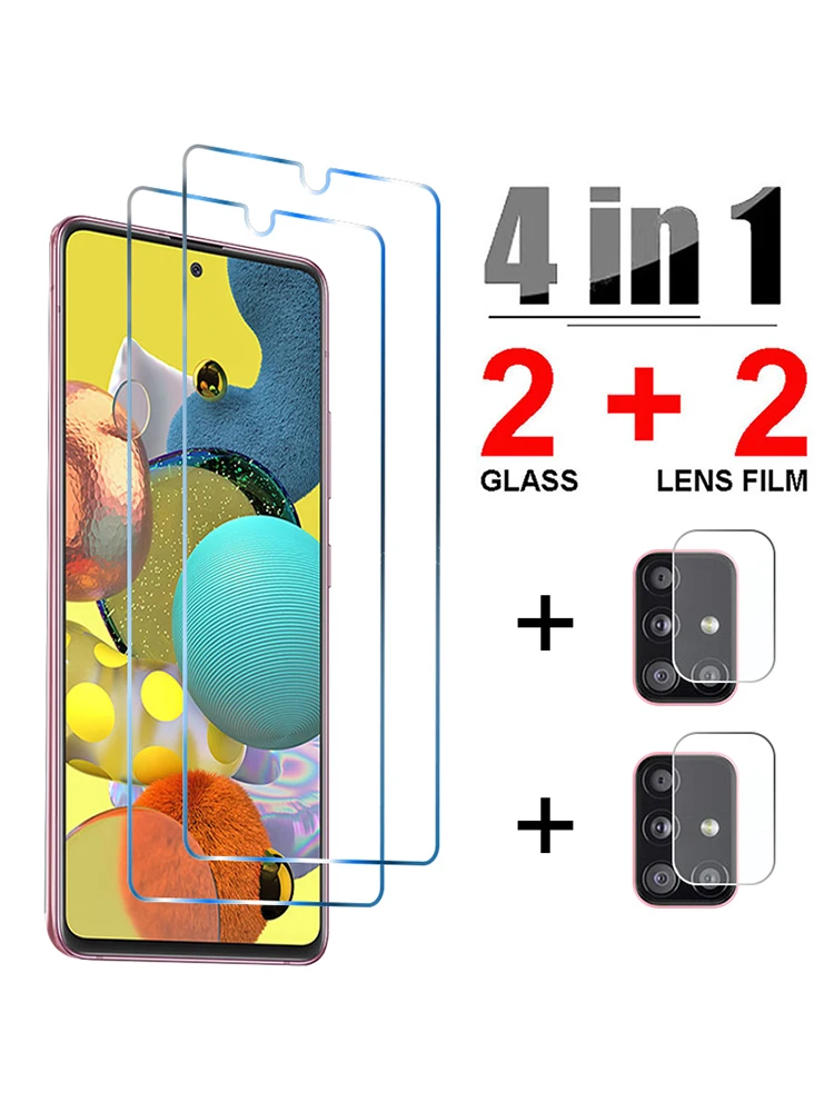 

4in1 Camera Len Screen Protector for Samsung A50 A10 A70 A20 A40 A30 A20 A20S Tempered Glass for Samsung A10S A10E