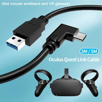 

USB C 3.0 Gaming PC Soft Data Transfer Fast Charging Extension Accessories With Signal Booster Link Cable For Oculus Quest