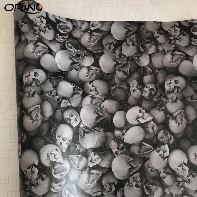 Skull Car Sticker Bomb Vinyl Film-6