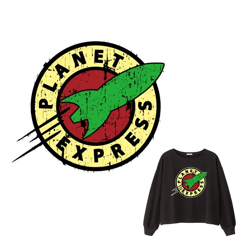 Futurama Planet Express утюжок на теплопередаче печать патчи стикер моющийся для Одежда для футболок DIY стикер s аппликации
