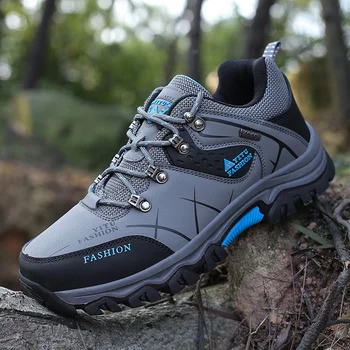 

FTROCHB Men Hiking Shoes Waterproof Outdoor Sport Shoe 2019 Brand Military Men Sneakers Lace Up Trekking Shoes Zapatillas Hombre