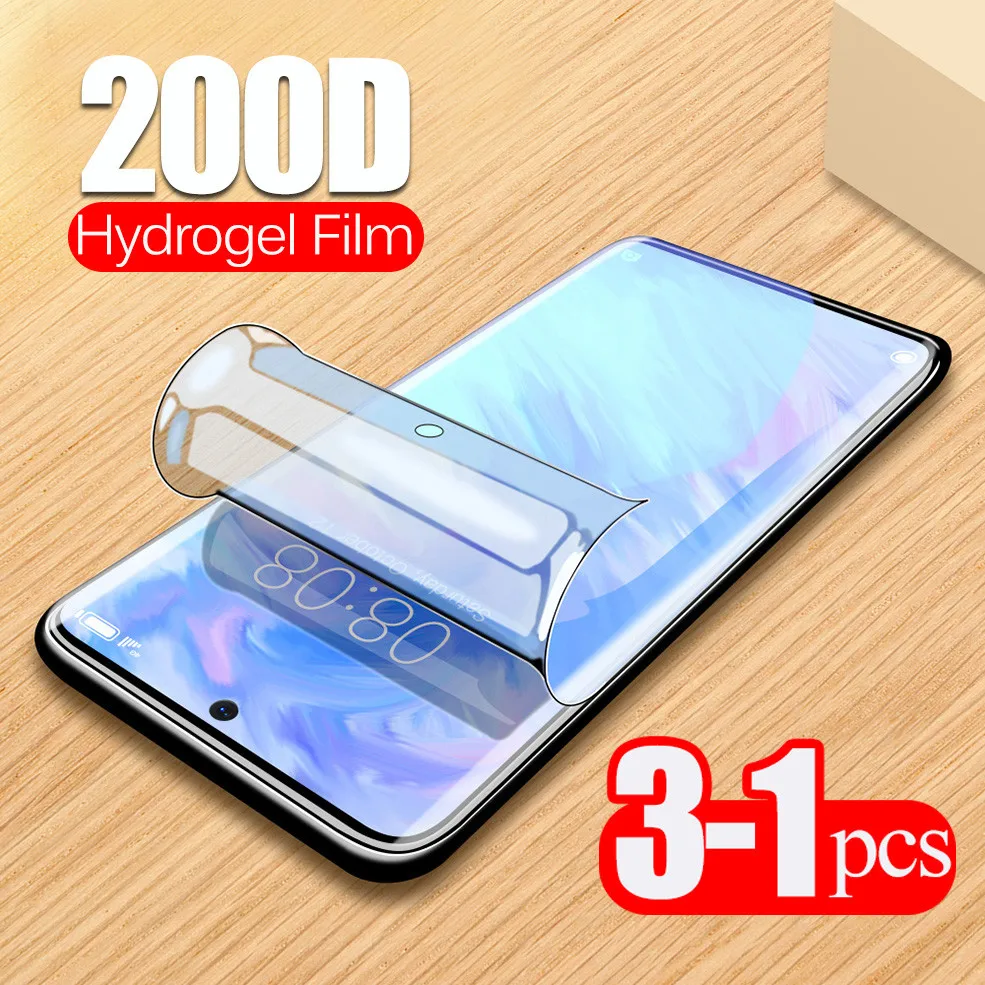 3 шт. 200D покрытие Гидрогелевая пленка для samsung galaxy s20 Ultra sumsung s10 s8 s9 note 8 9 10 plus мягкая
