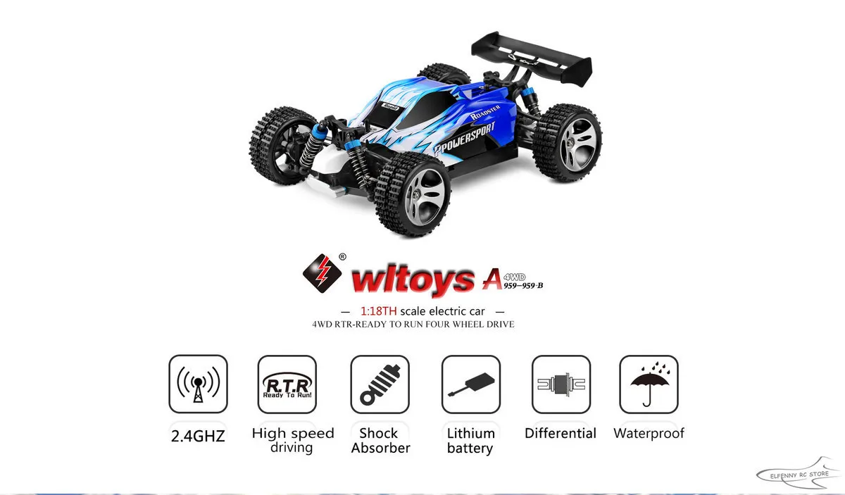 WLtoys A959-B 70 км/ч пульт дистанционного управления RC скоростная гоночная машинка внедорожная Заводская Прямая Лучшая цена Модернизированный RC автомобиль