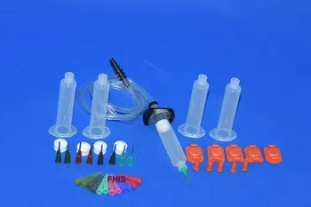 

Aluminum Adapter Liquid Dispenser Solder Paste Adhesive Glue Syringe and Dispensing Cones Package 10cc/30cc/55cc