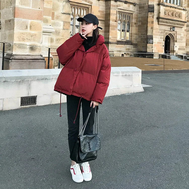 

Photo Shoot CHIC Cotton Coat Women's Winter Coat Thick 2019 New Style INS Cotton-padded Clothes down Coat Loose-Fit Korean-style