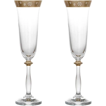 

Set for glasses of Champagne 2 pcs .H ovogodny 190 ml. Height = 25 cm. Kitchen supplies
