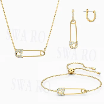 

SWA 2020 Fashion New Exquisite So Cool Pin Necklace Set Ms. Jewelry To Wife Girlfriend Birthday Commemorative Romantic Gift