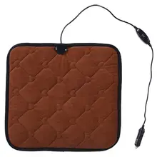 Зимняя Автомобильная подушка с подогревом, офисные кресла с электрическим подогревом, подушка для сиденья из углеродного волокна, электрическое отопление 12 В