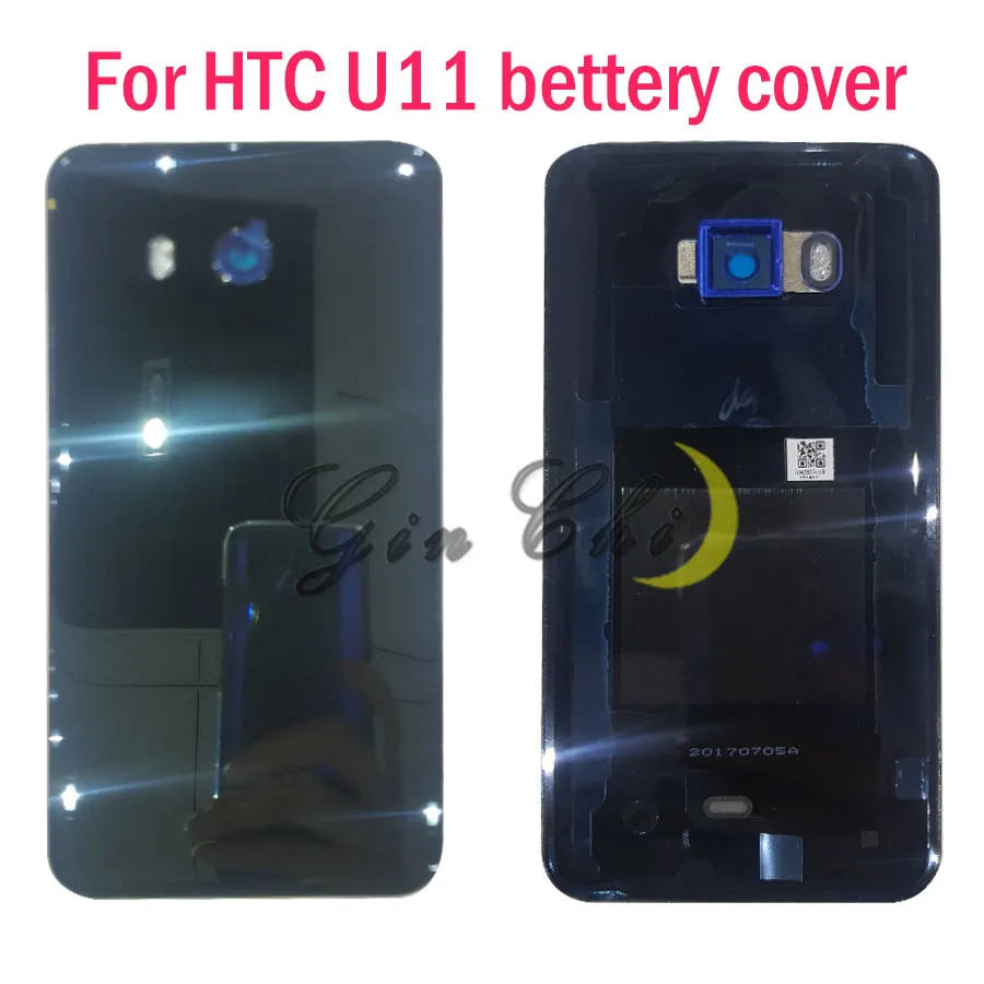 5," для htc U11 Крышка батарейного отсека дверь для htc U11 задняя крышка батарейного отсека задняя крышка стеклянный корпус чехол Замена U11-W