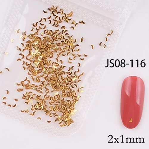 1bag approx 500pcs nail art metal rivets Nail Studs Slider Manicure metal patch for nail accessories decoration jsce-25dtrd JS08-116