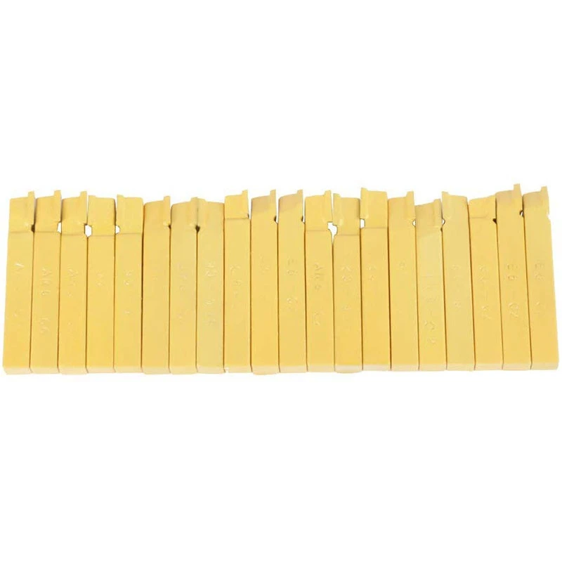 

20Pcs 3/8 Inch Lathe Tool Bits Lathe Cutting Tool Hand Face Grooving Tool Welding Milling Cutting Turning Tool Set for Metal Lat