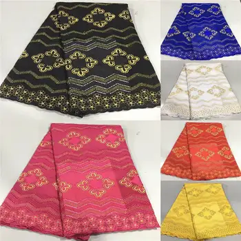 

2020High Quality African Swiss Voile Lace Fabrics Embroidery in Switzerland 100% Cotton Nigeran Dry Cotton Lace Fabric 5Y!LC2213