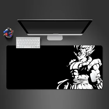 

Hot Selling Black And White Dragon Ball Anime Game Mousepad Creative Personality Rubber Big Lock Pad Game Accessories Office Mat