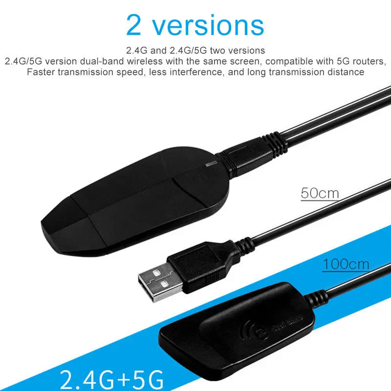 Abkt-hdmi tv Stick Dongle 4K Wi-Fi дисплей приемник Dlan Airplay Miracast