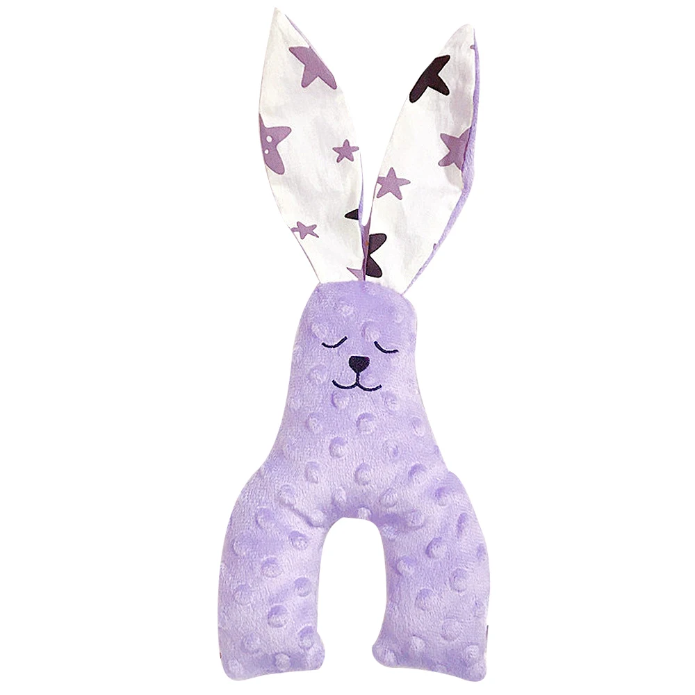 Purple Kawaii Кролик плюшевые игрушки чучела милые животные Кукла Мягкие игрушки для детей младенец Спящая Успокаивающая игрушка детский подарок - Цвет: Purple