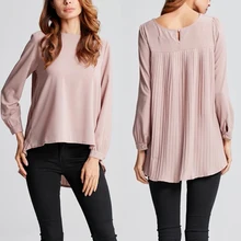 #Special Offers Women's Asymmetrical Tops Chiffon Blouse ZANZEA Stylish OL Tunic Tops Pleated Blusas Female Summer Long Sleeve Shirts Chemise #Special Offers Women's Asymmetrical Tops Chiffon Blouse ZANZEA Stylish OL Tunic Tops Pleated Blusas Female Summer Long Sleeve Shirts Chemise