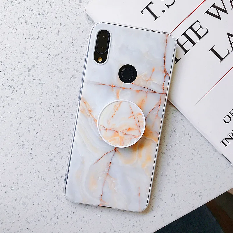 Модный Роскошный чехол для Xiaomi mi 9T Pro 8 Lite mi 8 9 матовый мраморный милый с складным держателем для фиксации чехол с подставкой