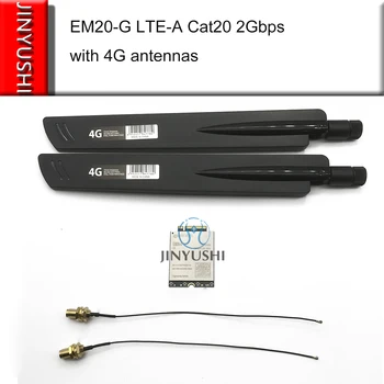 

1 set with antennas EM20 EM20-G LTE 4G UMTS/HSPA+ Advanced Cat20 Module with M.2 form factor DL 2Gbps UL 150M GNSS 100% New