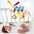Прекрасный плюшевый медведь Сова осел жираф животное детская погремушка скрипучий палочки игрушки ручные колокольчики для детей новорожденный подарок