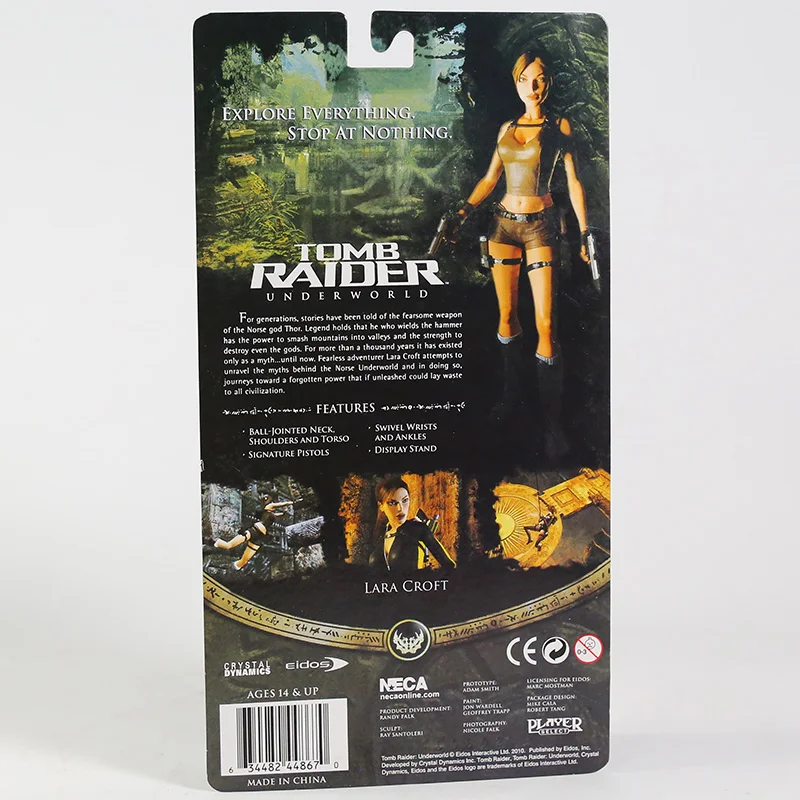 Экшн фигурка NECA Tomb Raider Underworld Лара Крофт из ПВХ 7 дюймов 18 см|action figure|pvc action figurelara croft