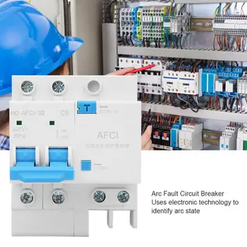 

HD-AFCI-32 2P 230V Arc Fault Circuit Breaker Miniature Household Electric Leakage Protector 6A/10A/16A/20A/25A Circuit Breaker
