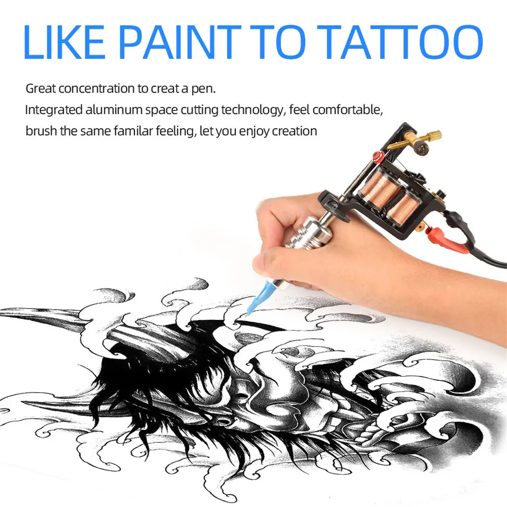 Coil Tattoo Machine  12 Wrap Coils For Liner Shader Iron Tattoo Supplies