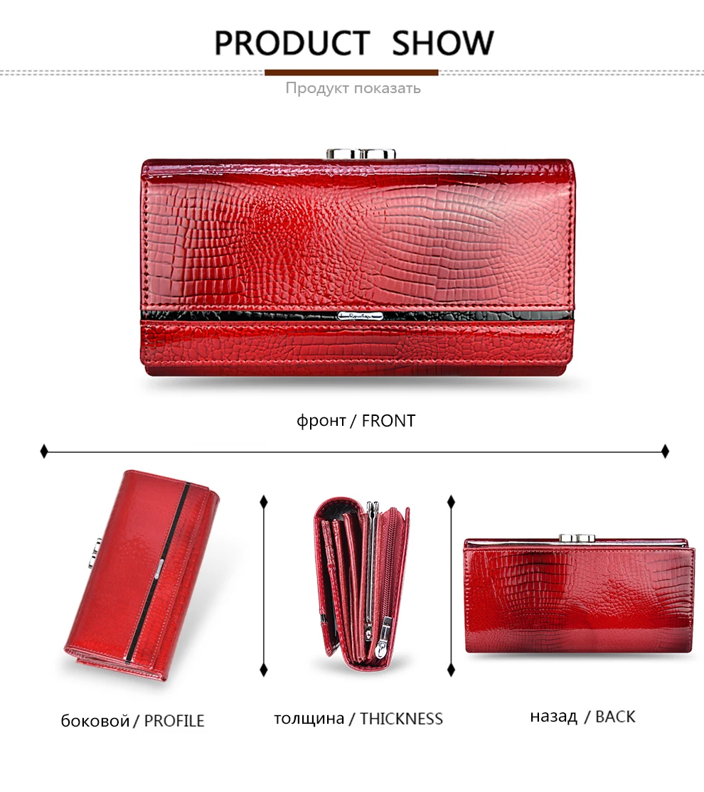Genuine Leather Women Wallet Multifunction Womens Clutch Wallets Brand Purses Femme Billetera Card Holder Phone Bag