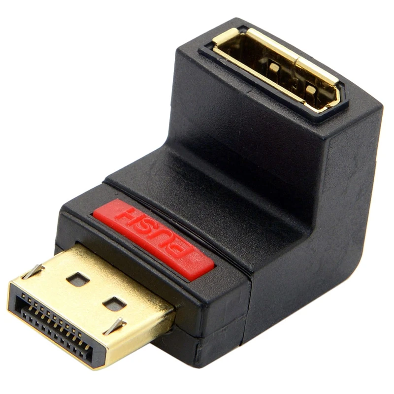 AABB-90 градусов вверх угловой Dp Displayport папа-мама удлинитель | Электроника
