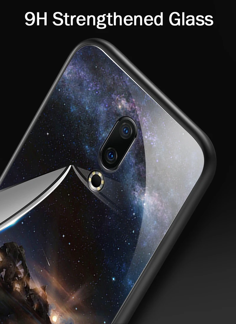Чехол для Meizu M5 M6 M8 M9 Note 16th Plus из закаленного стекла для iPhone 5S, SE 6 6S 7 8 Plus XR XS MAX, роскошные модные яркие ракушки