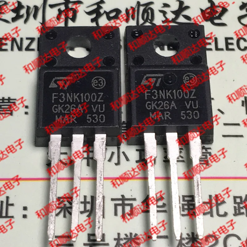 5 шт./F3NK100Z STF3NK100Z TO-220F 1000V 2.5A TO220F