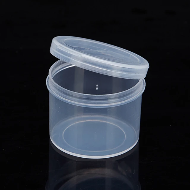 1pc Small Round Plastic Box Transparent Pp Plastic Container Storage Box  For Screws Jewelry Coins Earphone Electric Wires - Tool Box - AliExpress