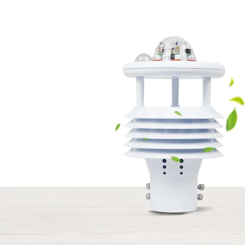 

Seven-in-one Meteorological Observatory Monitoring Sensor Temperature, Humidity, Rainfall, Total Sunlight Radiation