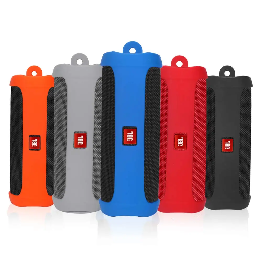 Чехол для JBL FLIP 5 водонепроницаемый портативный bluetooth-динамик прочный силиконовый дополнительный карабин для удобной переноски