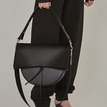 Новые модные кожаные седельные сумки для женщин кожаные сумки винтажные сумки на плечо Высококачественная мягкая сумка-мессенджер