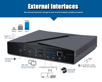 Mini PC Gaming Intel Core i9 i7-9750H GTX 1650, ordenador de escritorio, Windows 10, 4K, HDMI, DP, tipo-c